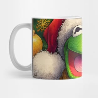 Puppet Wonderland: Festive Art Prints Featuring Whimsical Puppets for a Joyful Christmas Celebration! Mug